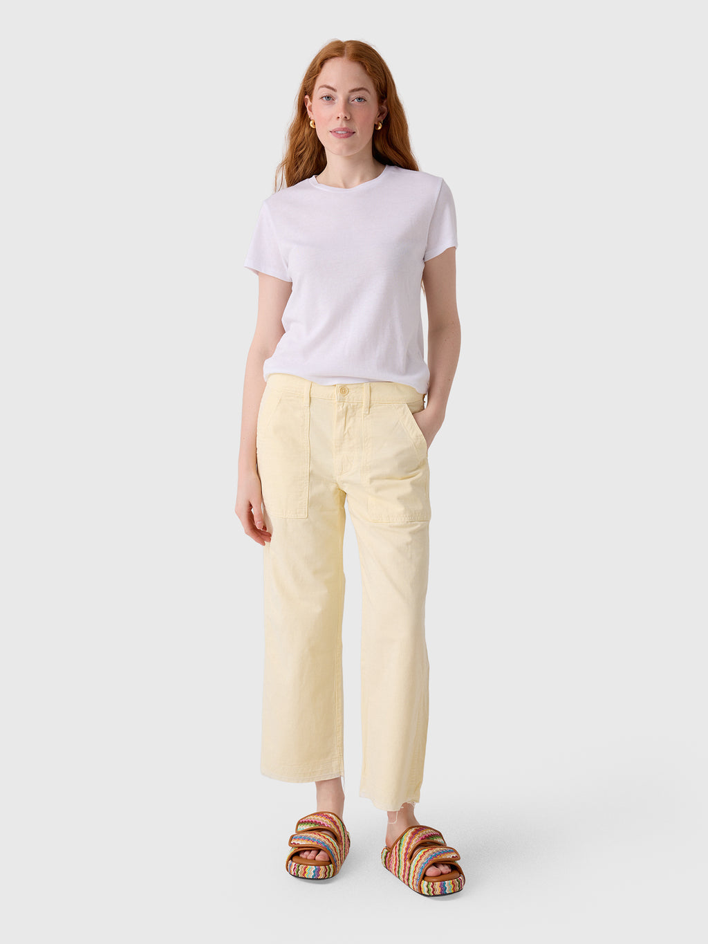 AMO Women's Easy Army Slouch Crop Trouser - Saint Bernard