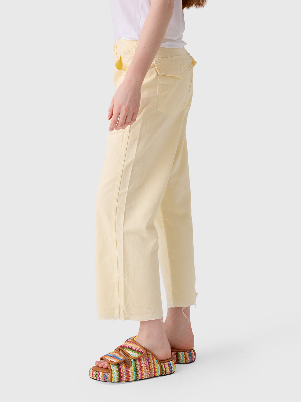 AMO Women's Easy Army Slouch Crop Trouser - Saint Bernard