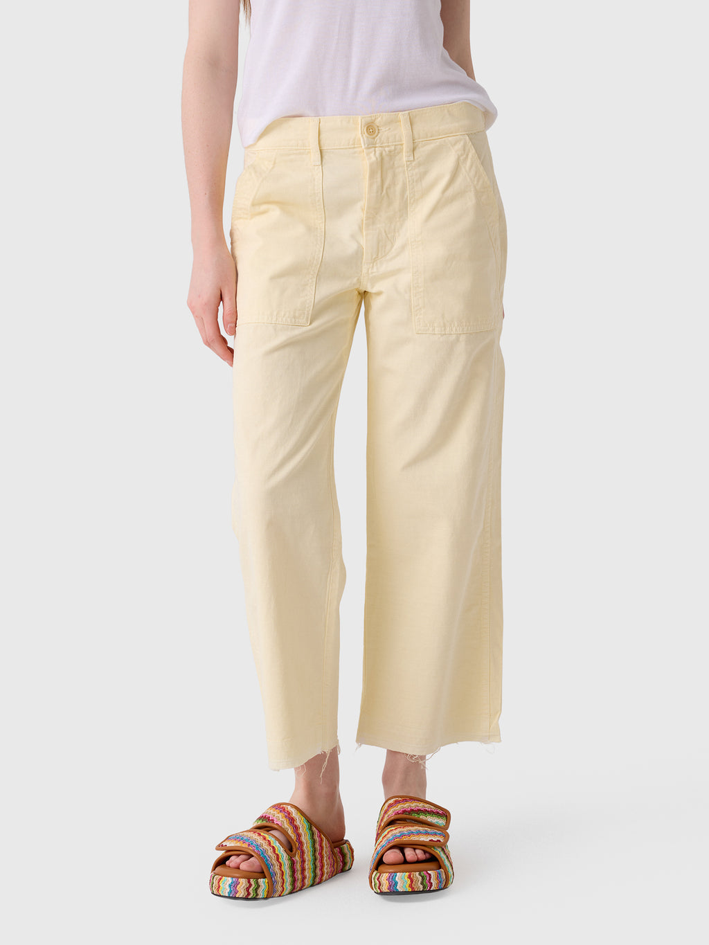 AMO Women's Easy Army Slouch Crop Trouser - Saint Bernard