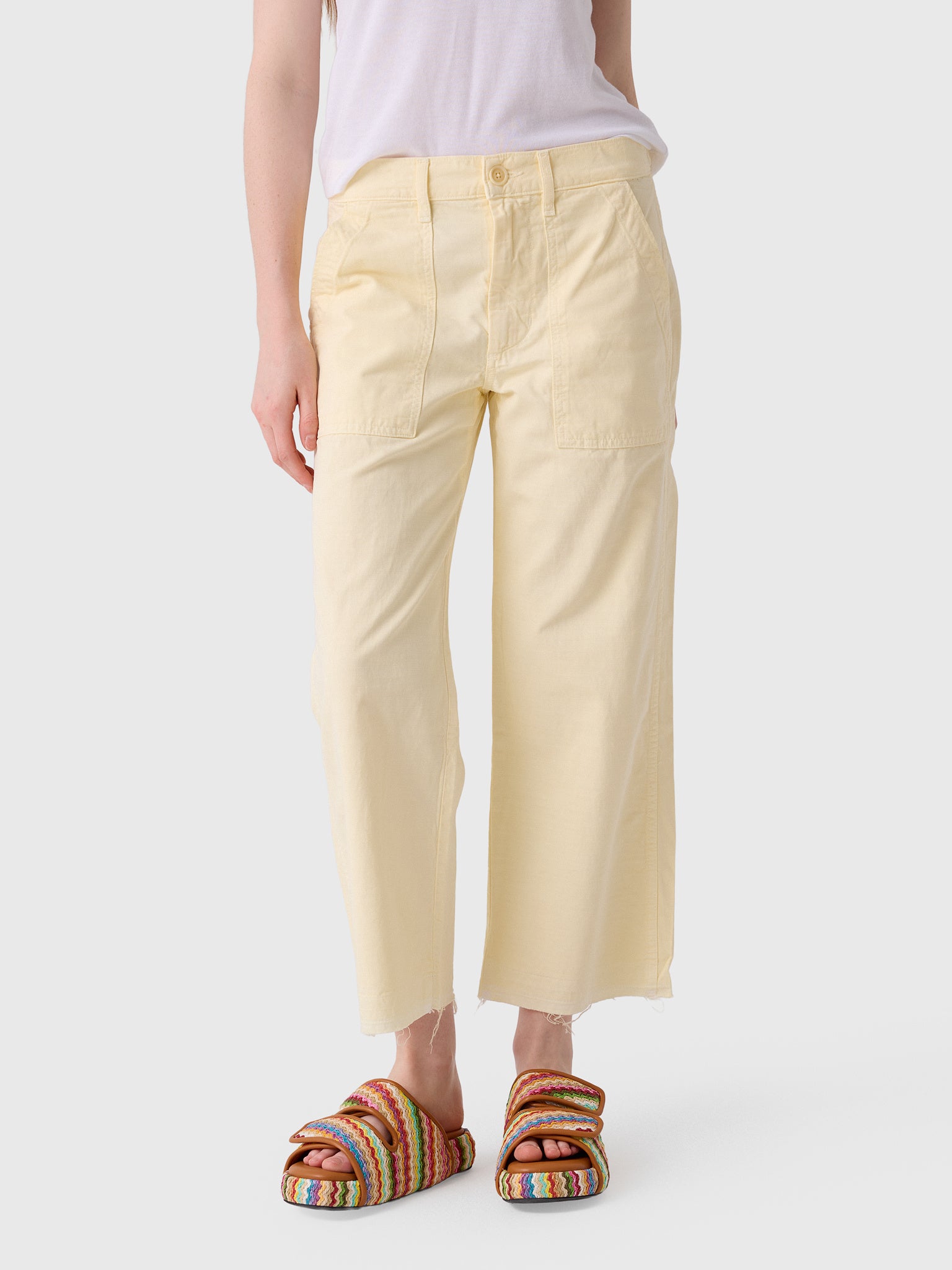AMO Women's Easy Army Slouch Crop Trouser - Saint Bernard