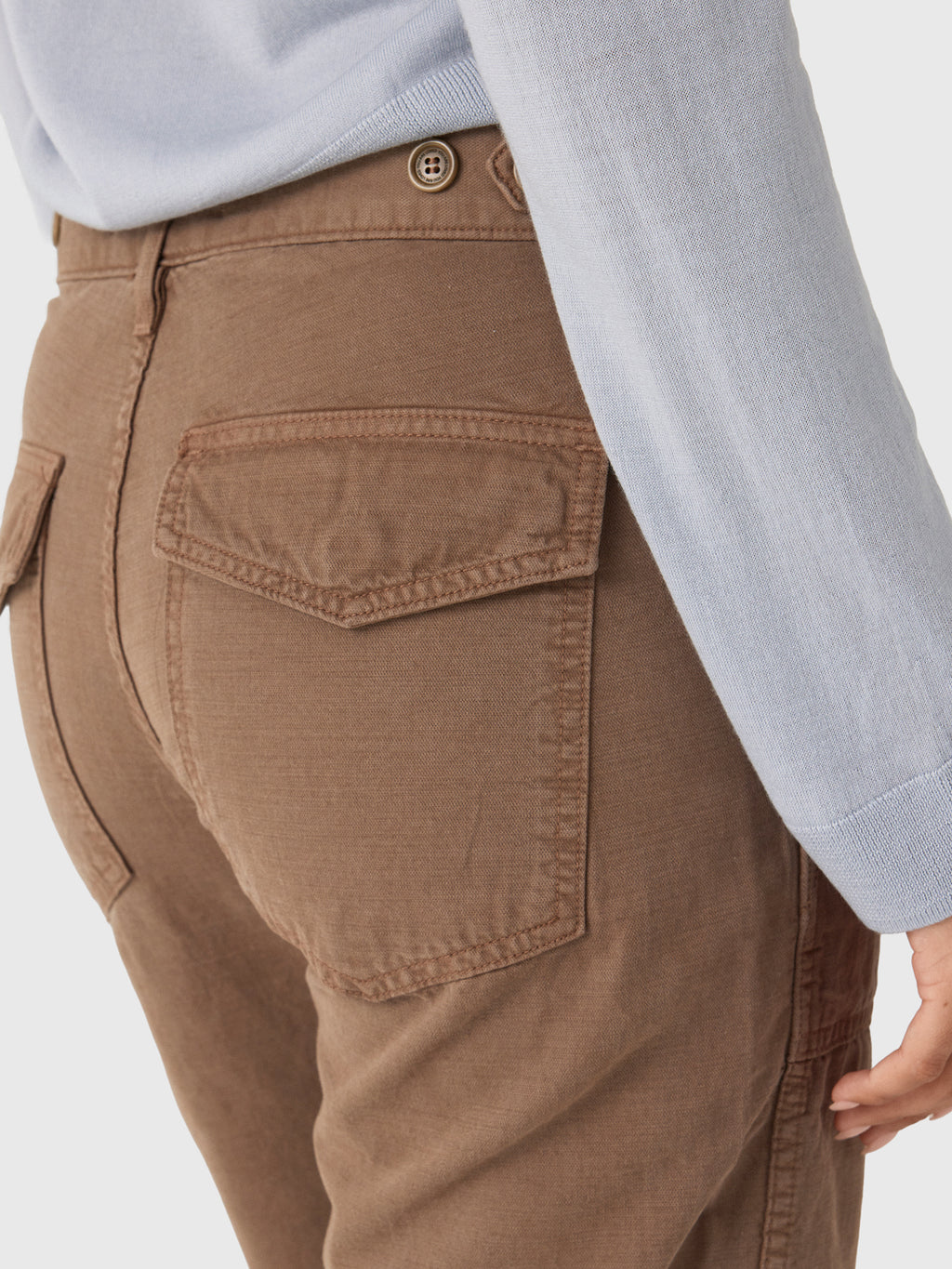AMO Women's Easy Army Slouch Crop Trouser - Saint Bernard