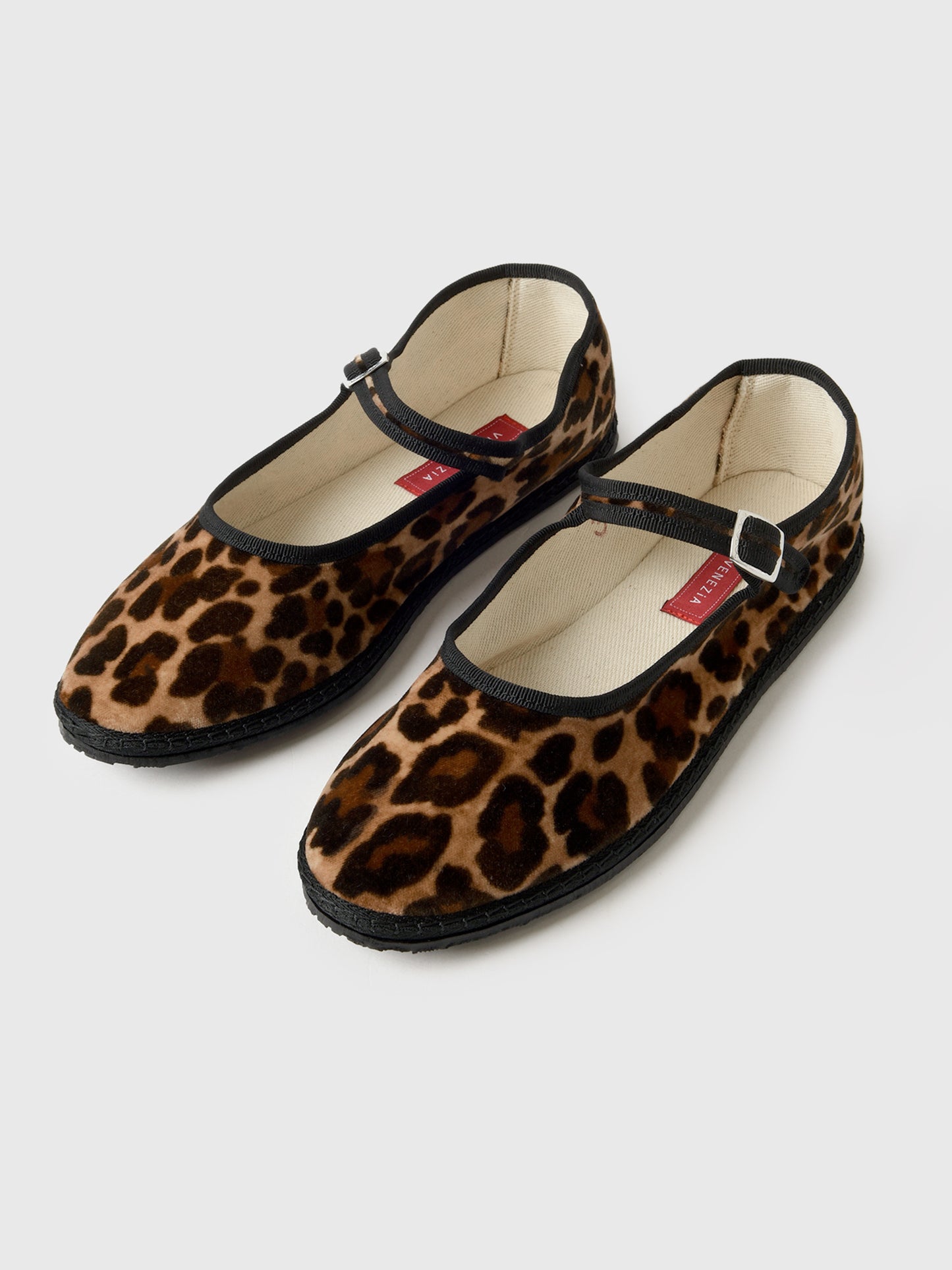 Vibi Venezia Women's Mary Jane Velvet Furlana Flat - Saint Bernard