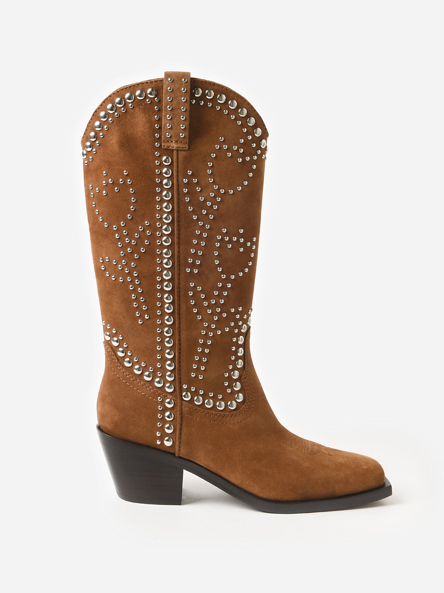 Loeffler Randall Women's Wilder Studded Suede Boot - Saint Bernard