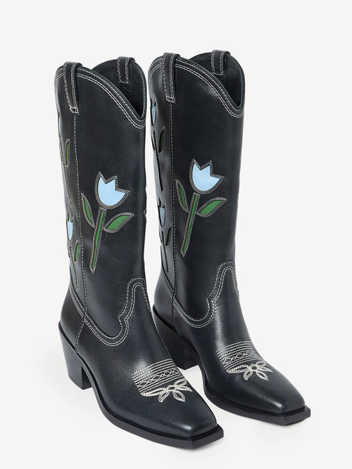 Loeffler Randall Women's Wilder Tulip Leather Boot