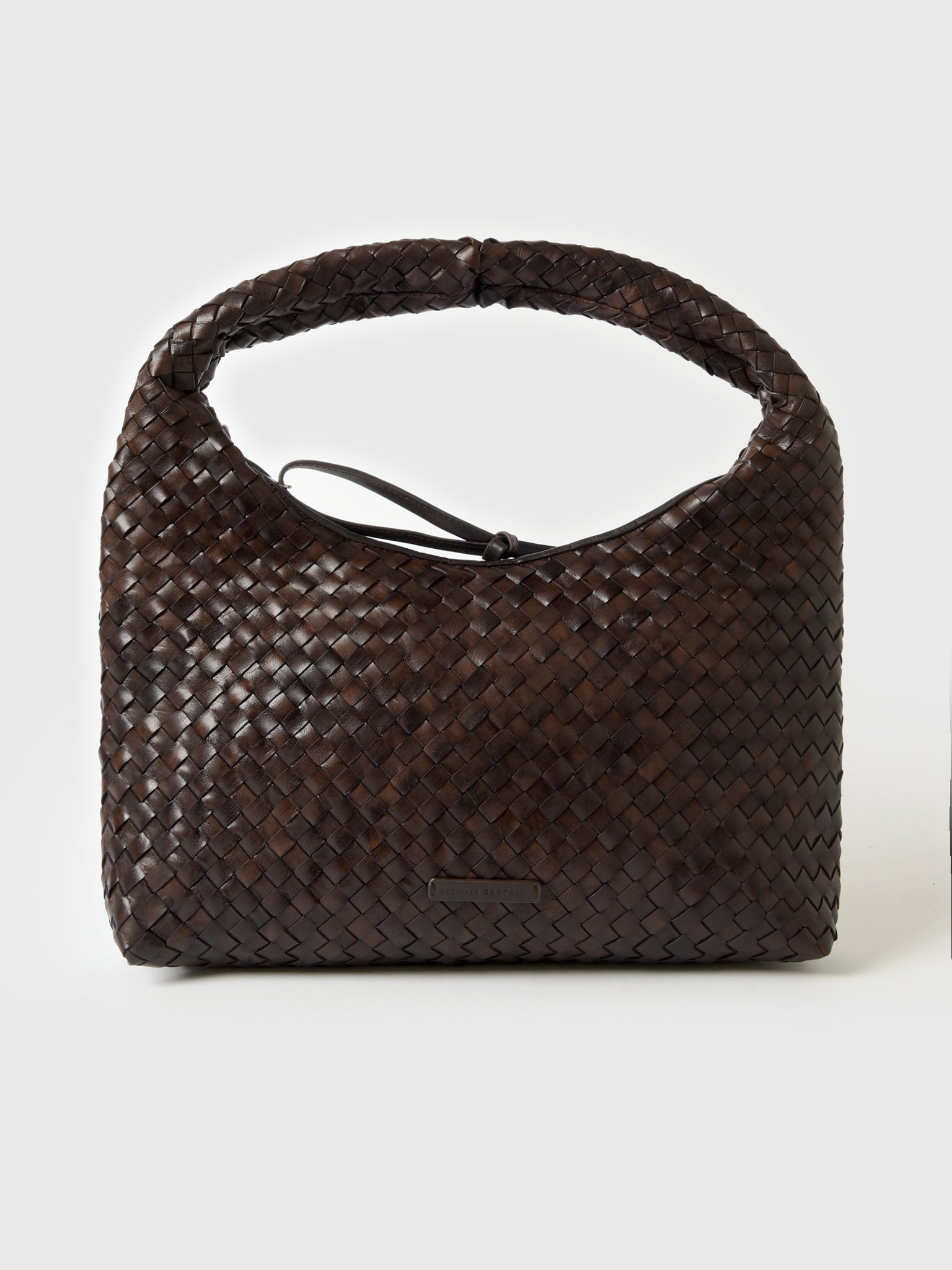 Loeffler Randall Willow Woven Leather Hobo Bag - Saint Bernard