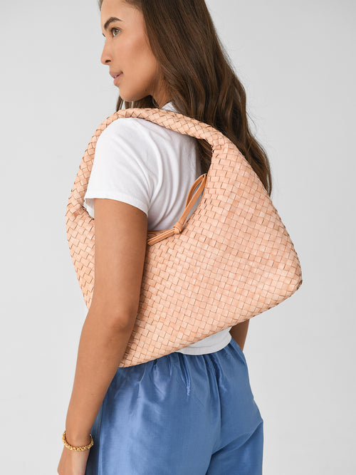 Loeffler Randall Willow Woven Leather Hobo Bag