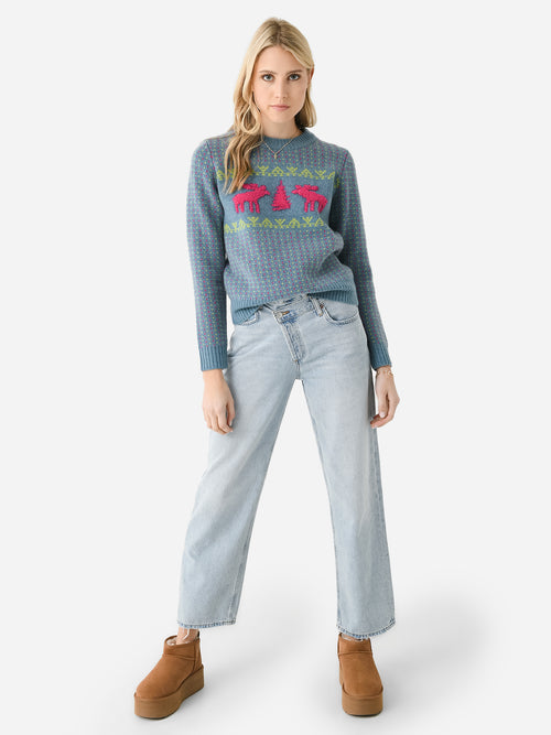 Lingua Franca Women's Chris Nordic Crewneck Sweater