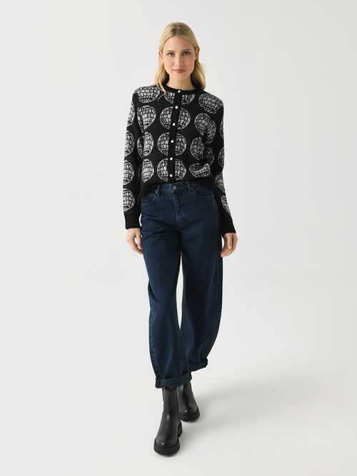 Lingua Franca Women's Disco Ball Cardigan