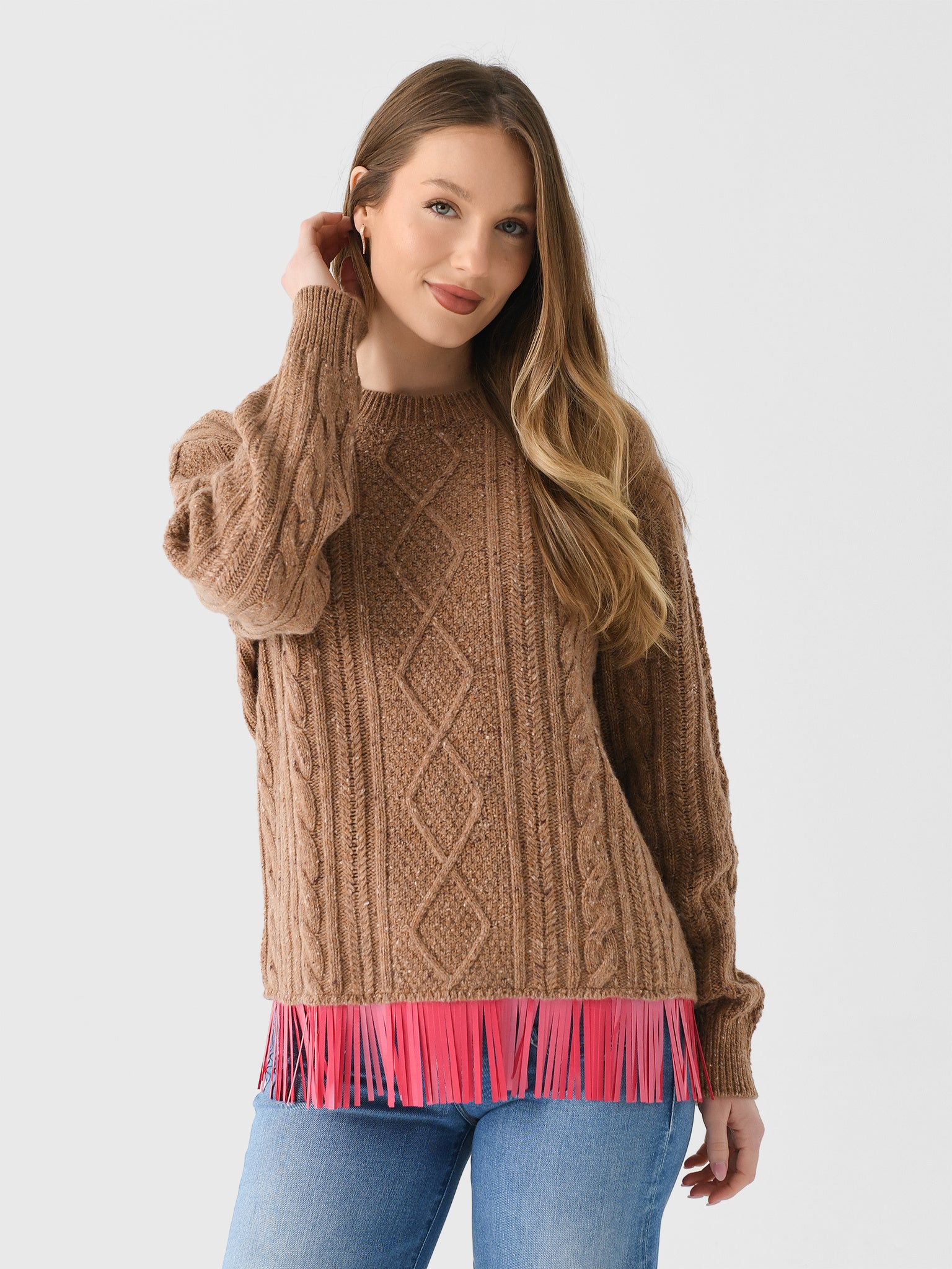 Lingua Franca Women's Bianca Crew Sweater - Saint Bernard