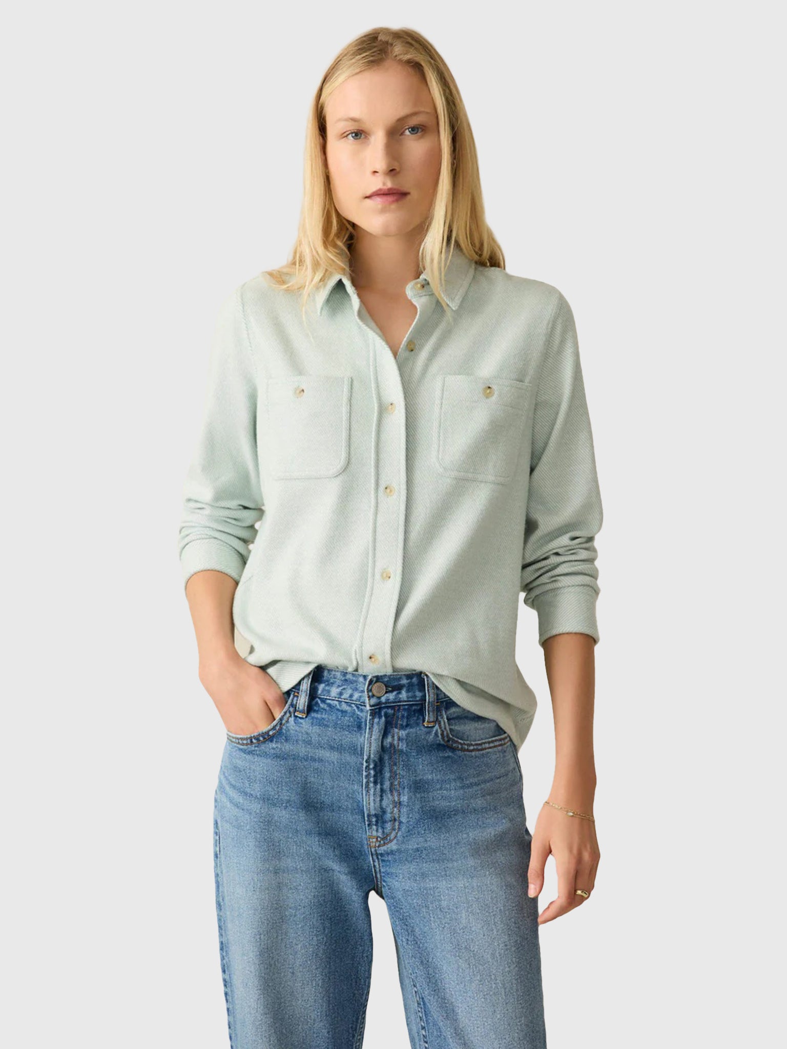 Faherty Brand Women's Legend Sweater Shirt - Saint Bernard
