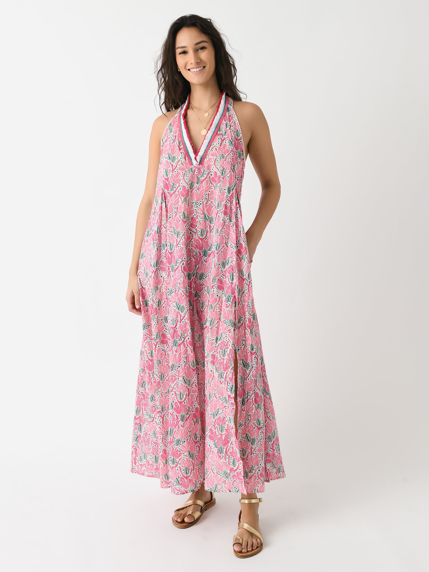 Poupette St Barth Women's Nava Long Dress - Saint Bernard
