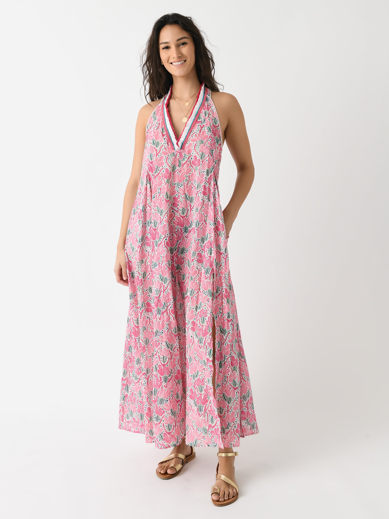 Poupette St Barth Women's Nava Long Dress - Saint Bernard