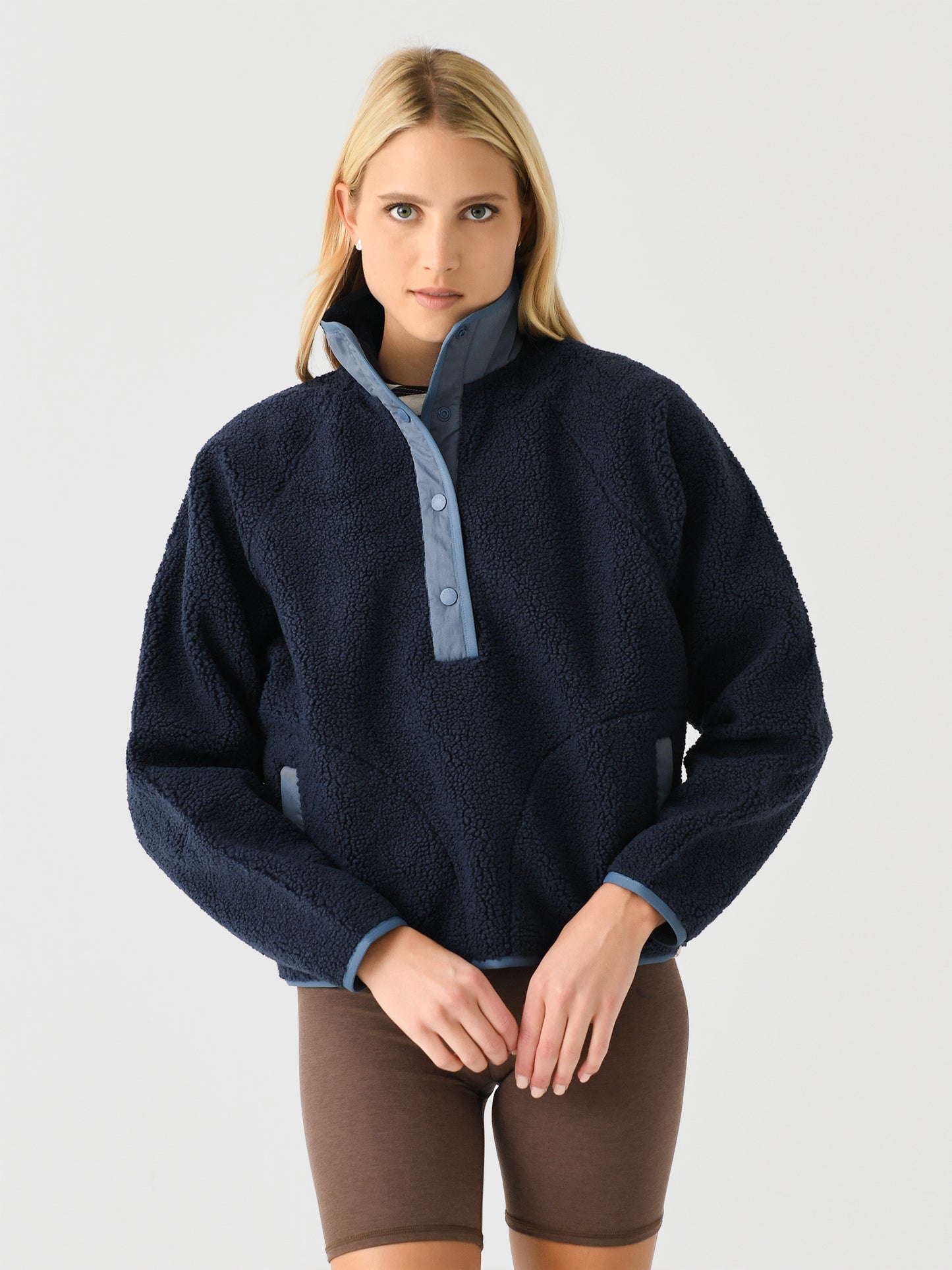 Faherty Brand Women's Fireside Fleece Popover - Saint Bernard