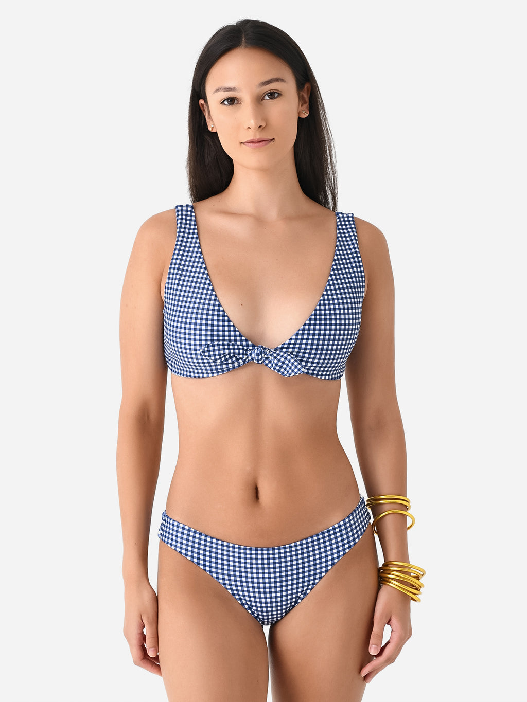 Minnow Women's Tie Front Bikini Top - Saint Bernard