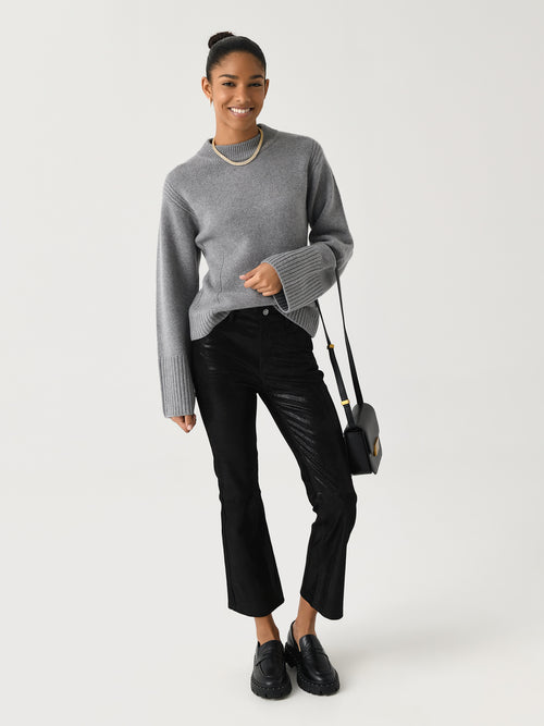 Frame Women's Suede Le Crop Mini Boot Pant