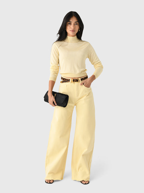 Frame Women's The Crop Fitted Turtleneck