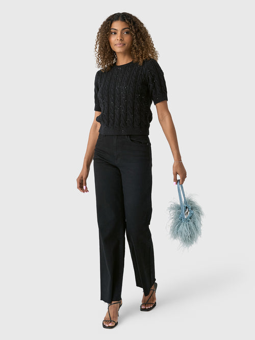 Frame Women's The Sequin Gathered Sweater