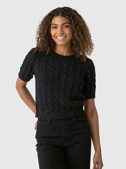 Frame Women's The Sequin Gathered Sweater