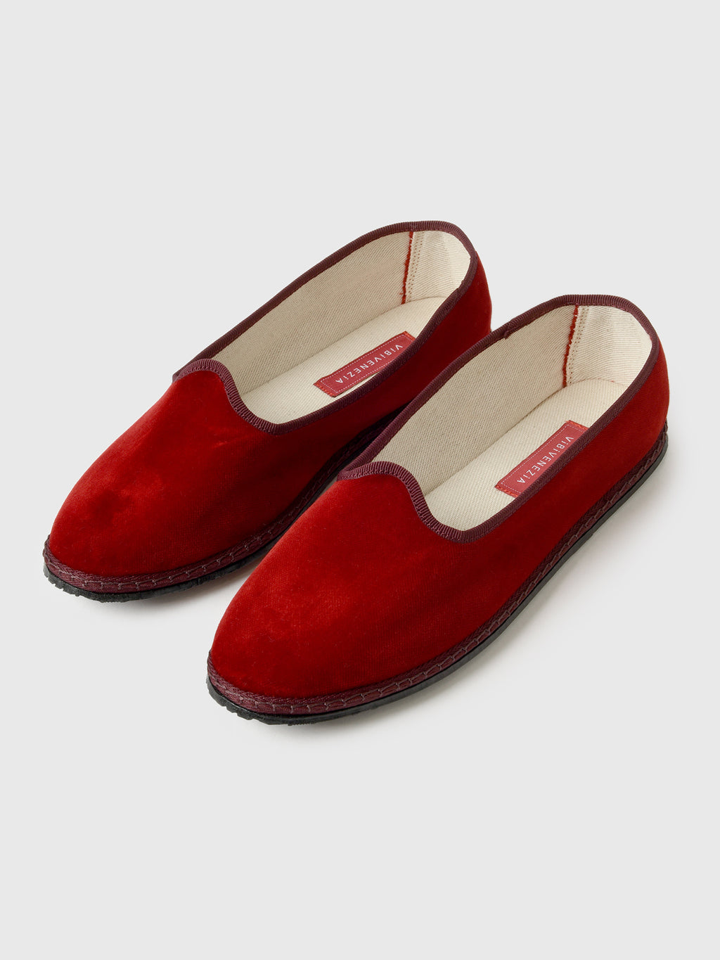 Vibi Venezia Women's Classic Velvet Furlana Flat - Saint Bernard