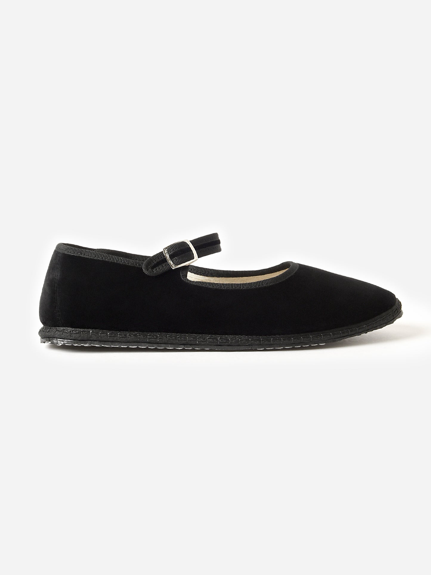 Vibi Venezia Women's Mary Jane Velvet Furlana Flat - Saint Bernard