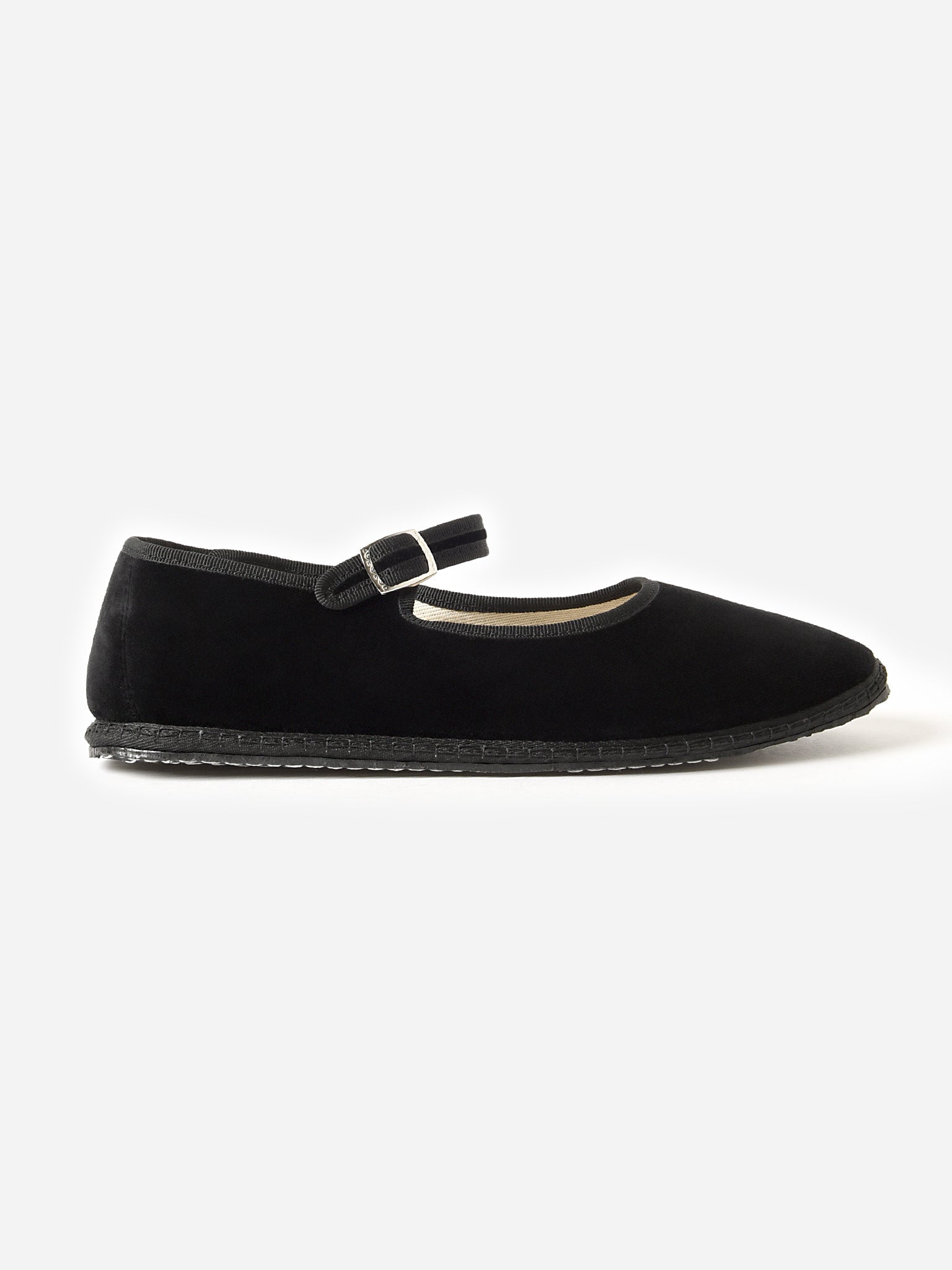 Vibi Venezia Women's Mary Jane Velvet Furlana Flat - Saint Bernard