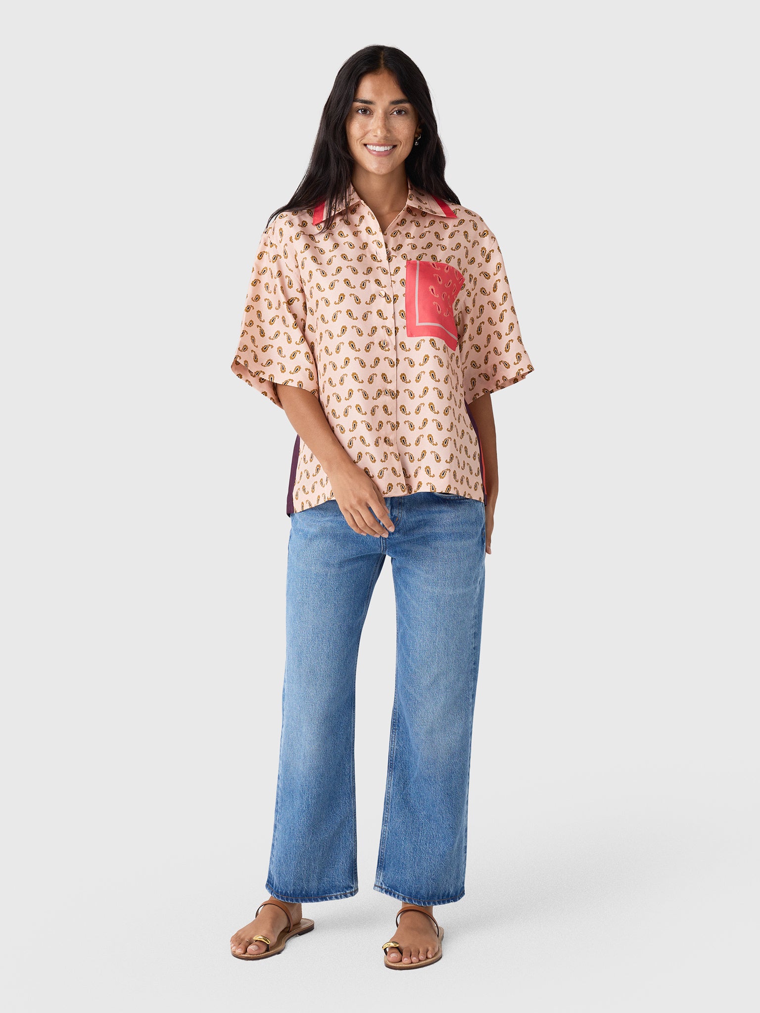 Otzio Women's Boxy Short Sleeve Shirt