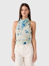 Paris Georgia Women's Back Wrap Top - Saint Bernard