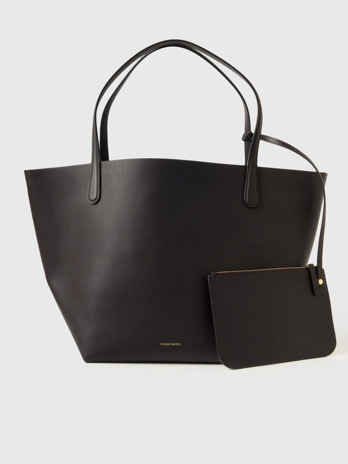 MANSUR GAVRIEL 黒 レザートートバッグ Lsize レディース Mansur 