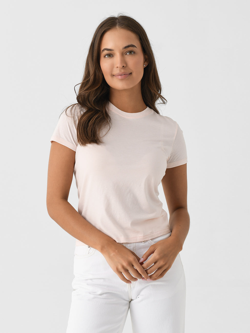 Frame Women's Fitted Baby Tee - Saint Bernard