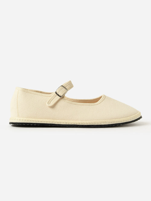 Vibi Venezia Women's Mary Jane Canvas Furlana Flat