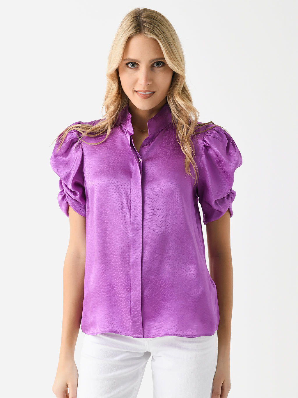 Frame Women's Puff Sleeve Blouse - Saint Bernard
