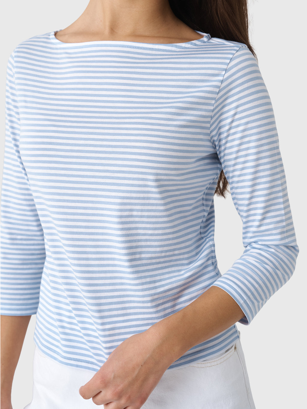 Frame Women's The Long Sleeve Boatneck Tee - Saint Bernard