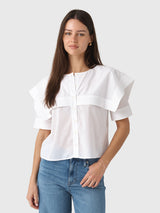 Frame Women's The Sleek Cape Shirt - Saint Bernard