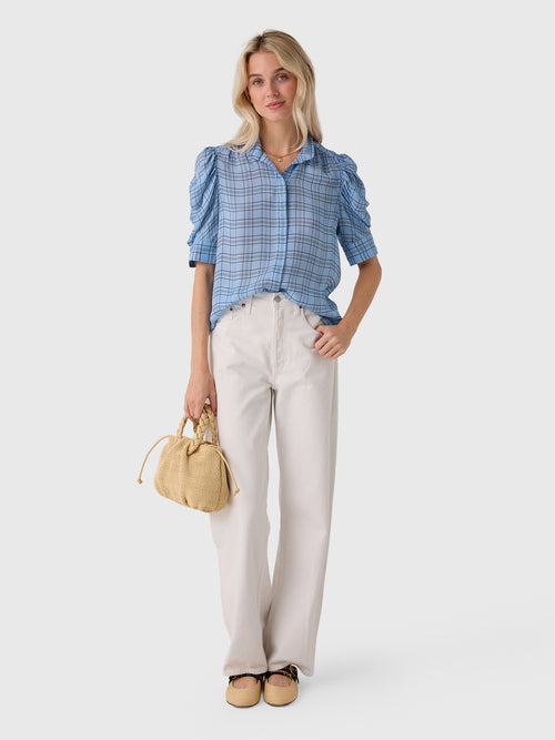 Frame Women's The Plaid Gillian Top