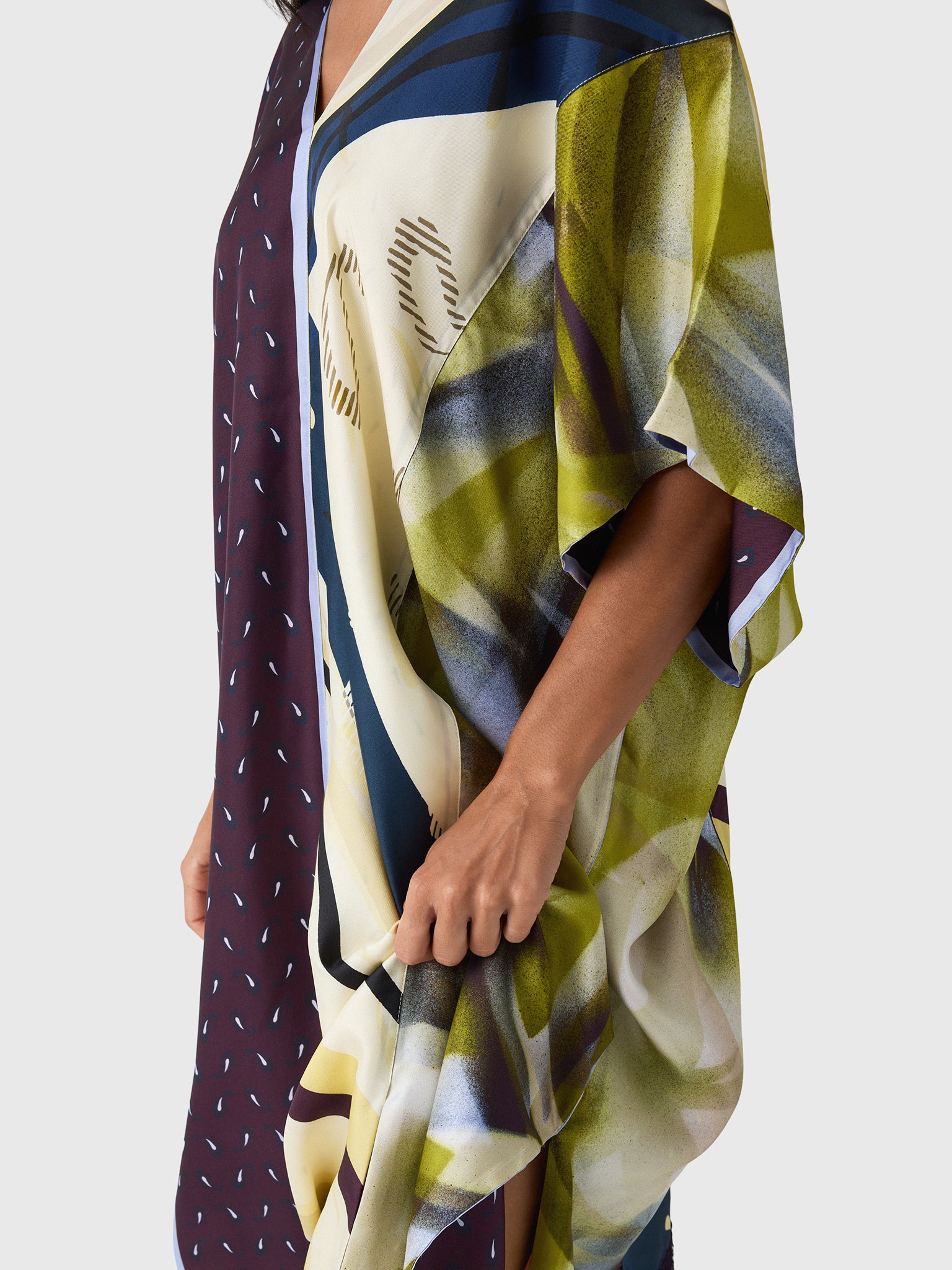 Otzio Women's Scarves Patchwork Kaftan Dress