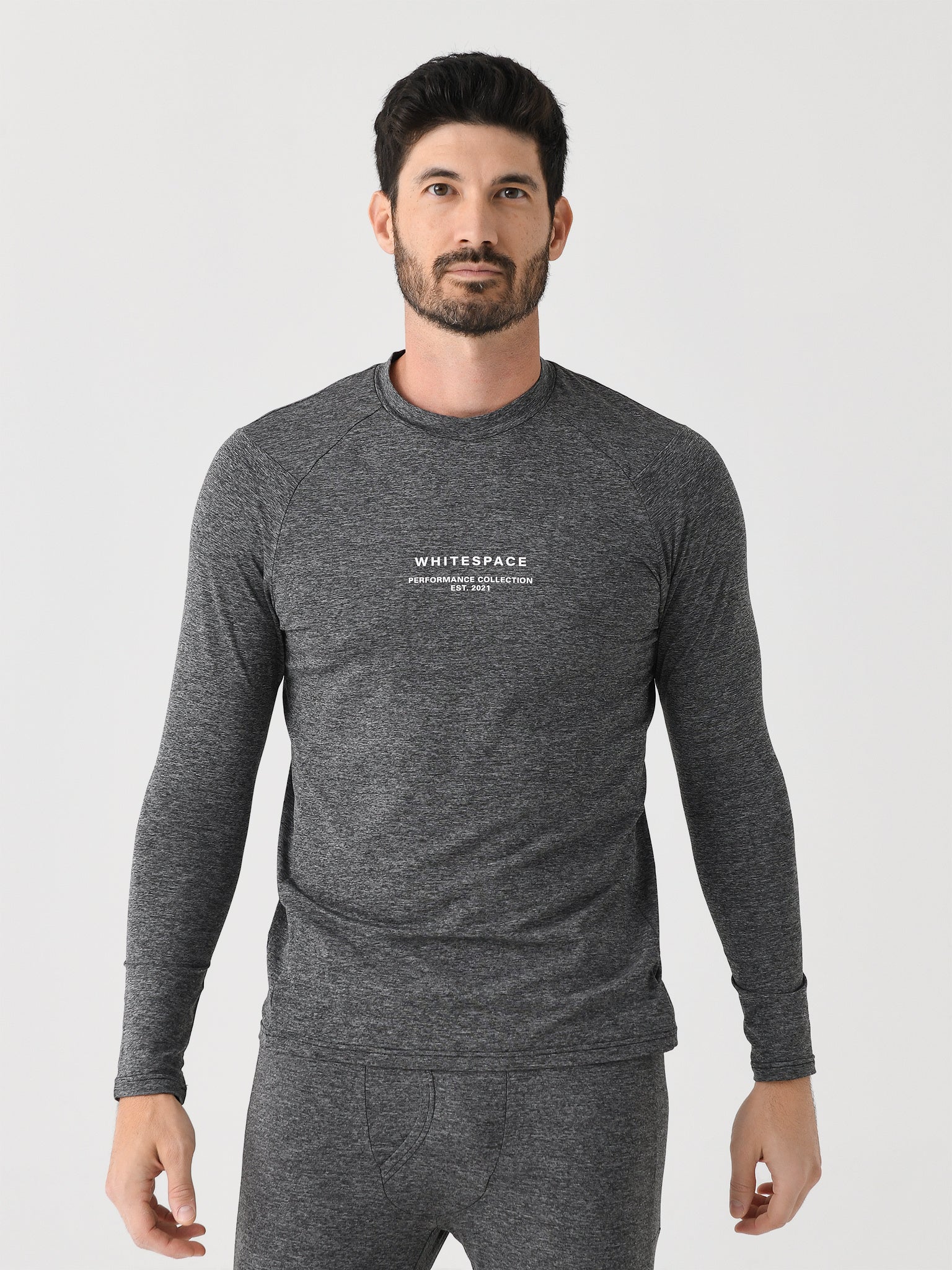 Whitespace Men's Graphene Base Layer Crew Neck Top - Saint Bernard