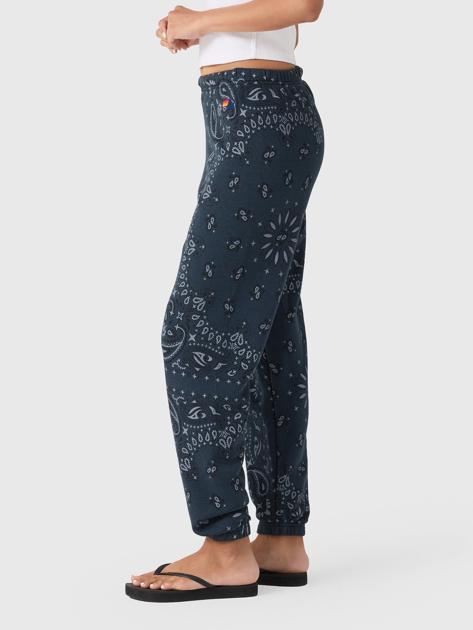 Aviator Nation Women's Bandana Sweatpant - Saint Bernard