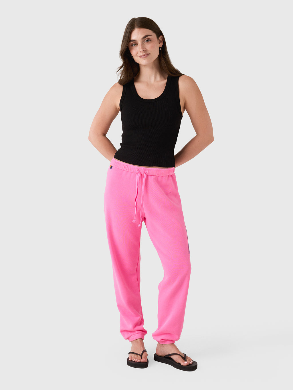 Aviator Nation Women's Bolt Stitch Sweatpant - Saint Bernard