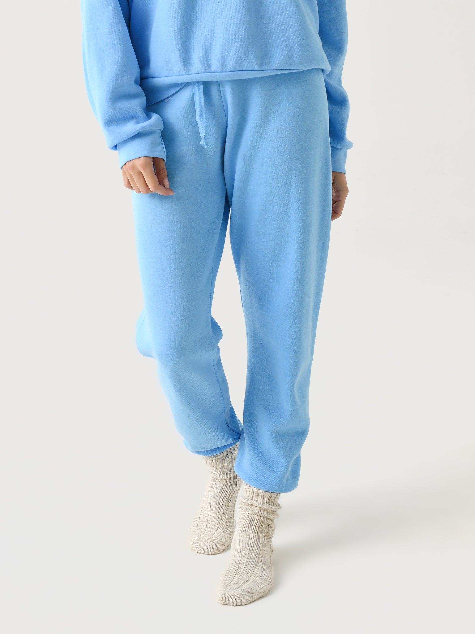 Aviator Nation Women's Glitter Heart Sweatpant - Saint Bernard