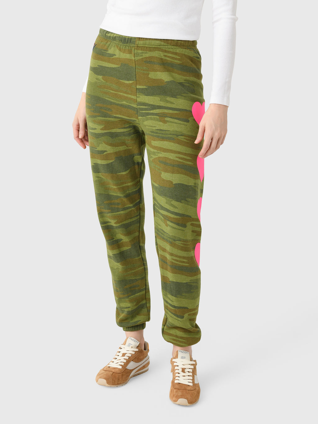 Aviator Nation Women's Heart 4 Sweatpant - Saint Bernard