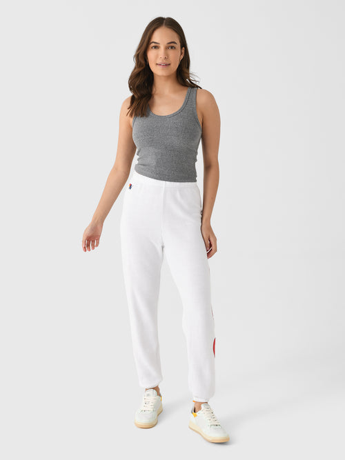 Aviator Nation Women's Heart Stitch 4 Sweatpant
