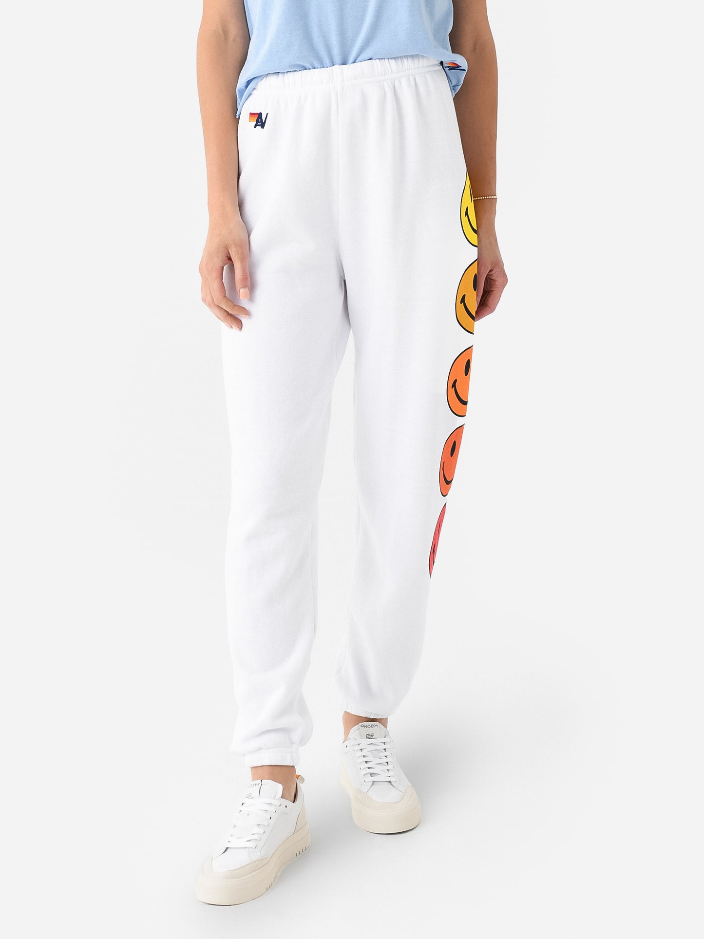 Aviator Nation Women's Smiley Sunset Sweatpant - Saint Bernard