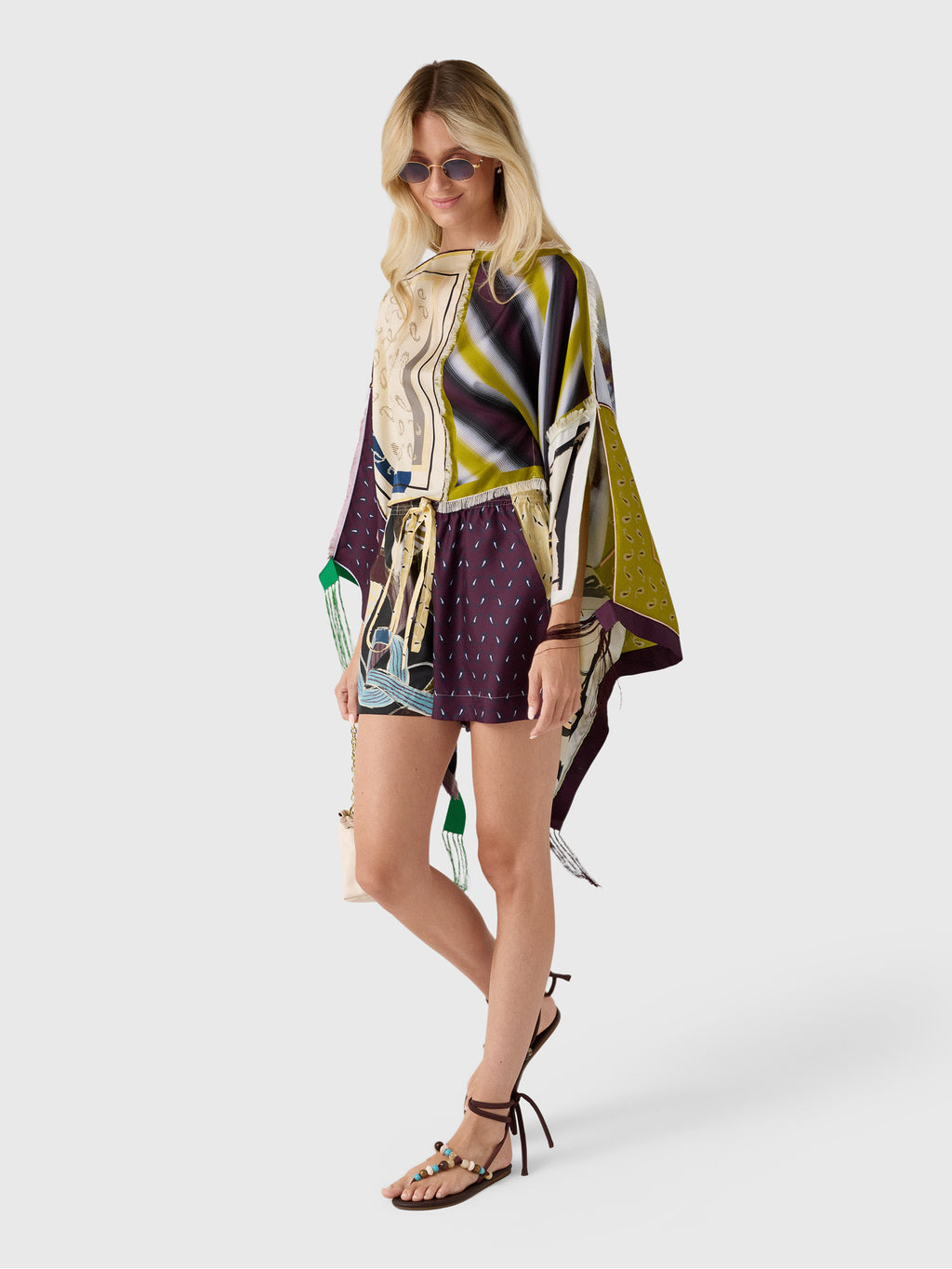 Otzio Women's Scarves Patchwork Top - Saint Bernard