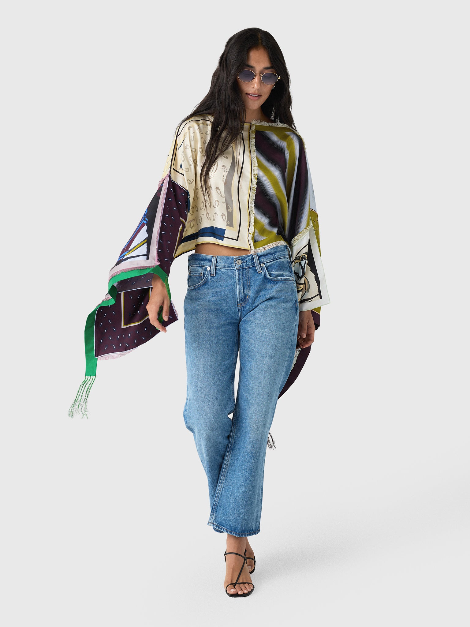 Otzio Women's Scarves Patchwork Top