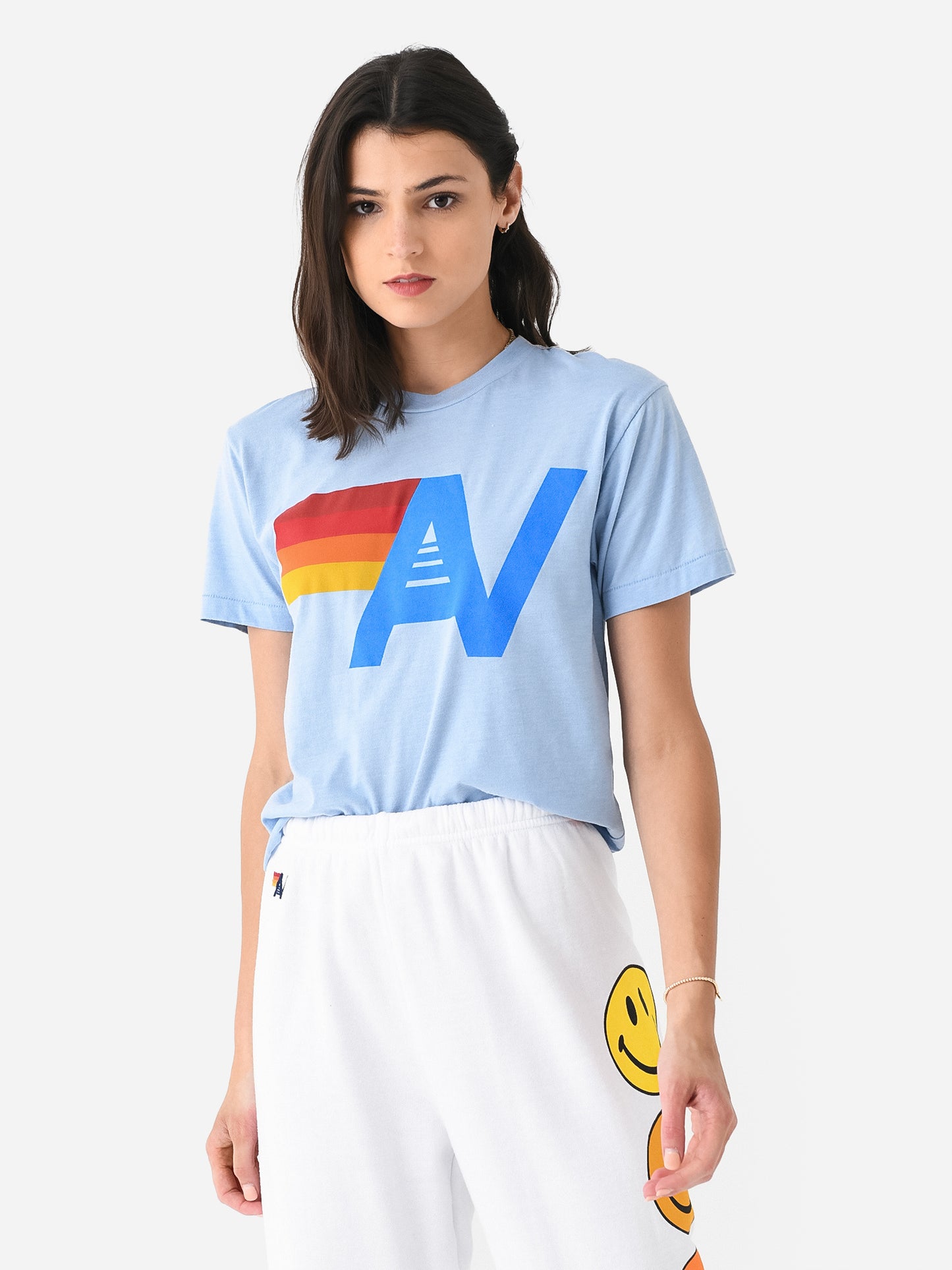 Aviator Nation Women's Logo Boyfriend Tee - Saint Bernard