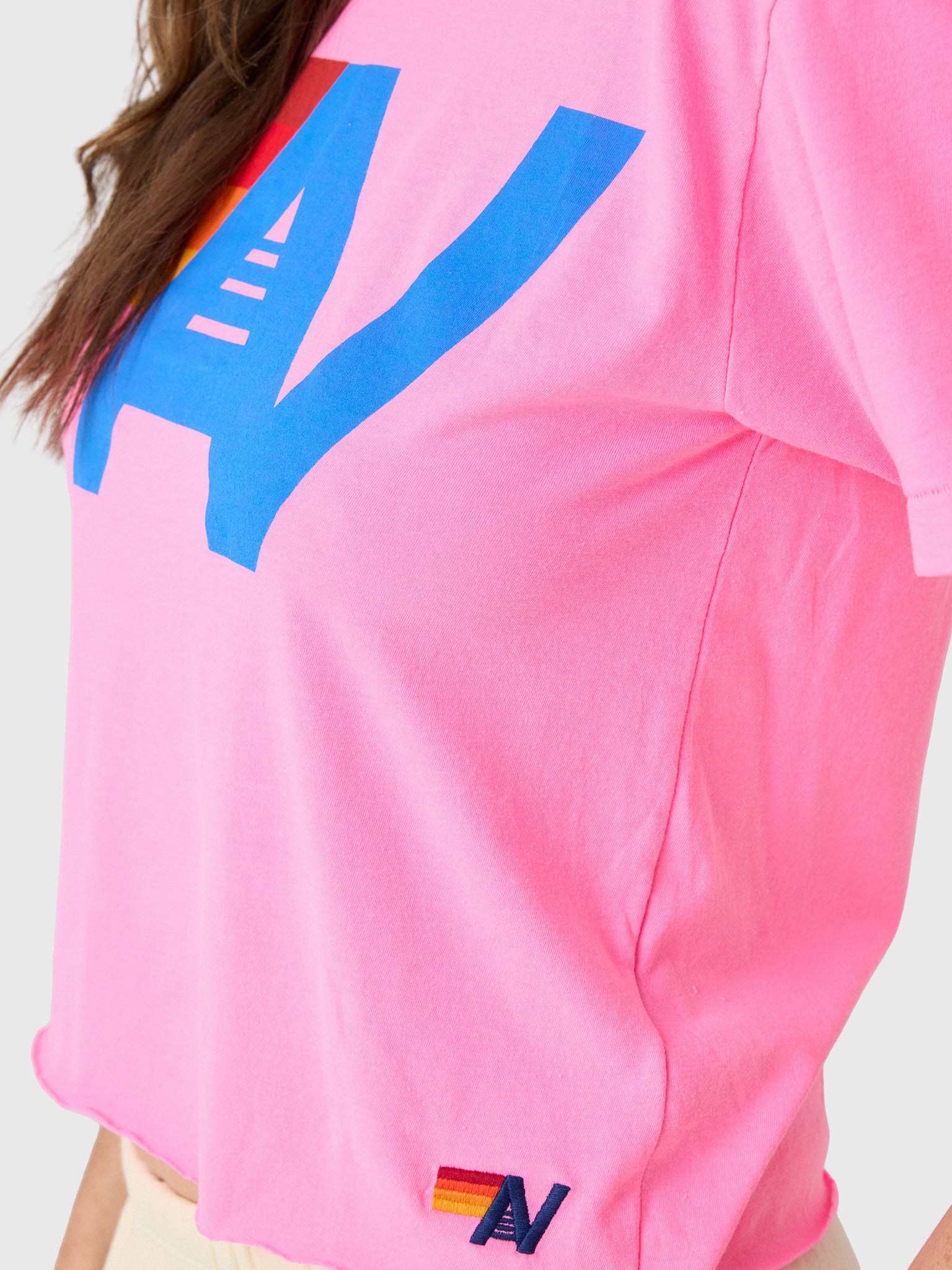 Aviator Nation Women's Logo Boyfriend Tee - Saint Bernard