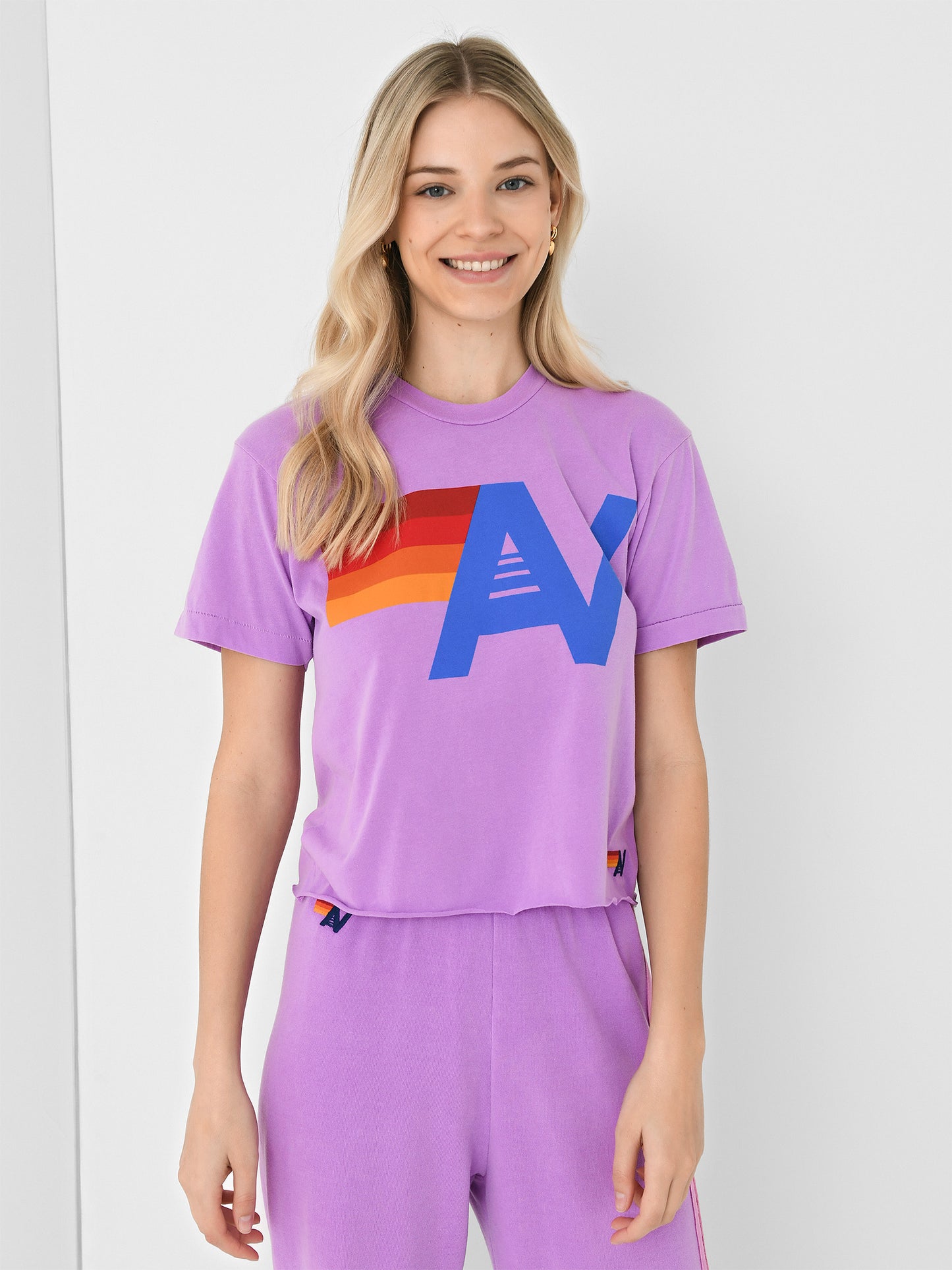 Aviator Nation Women's Logo Boyfriend Tee - Saint Bernard