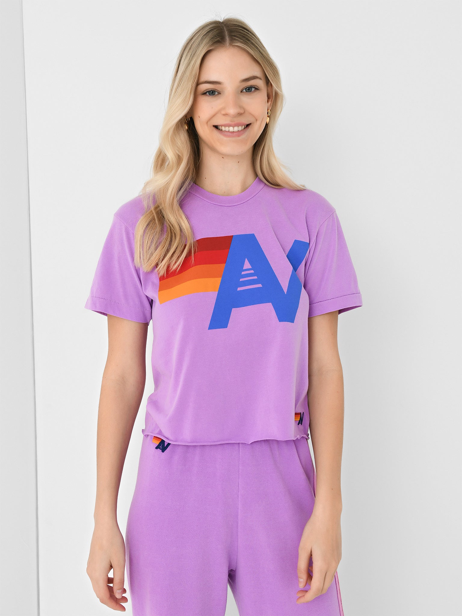 Aviator Nation Women's Logo Boyfriend Tee - Saint Bernard