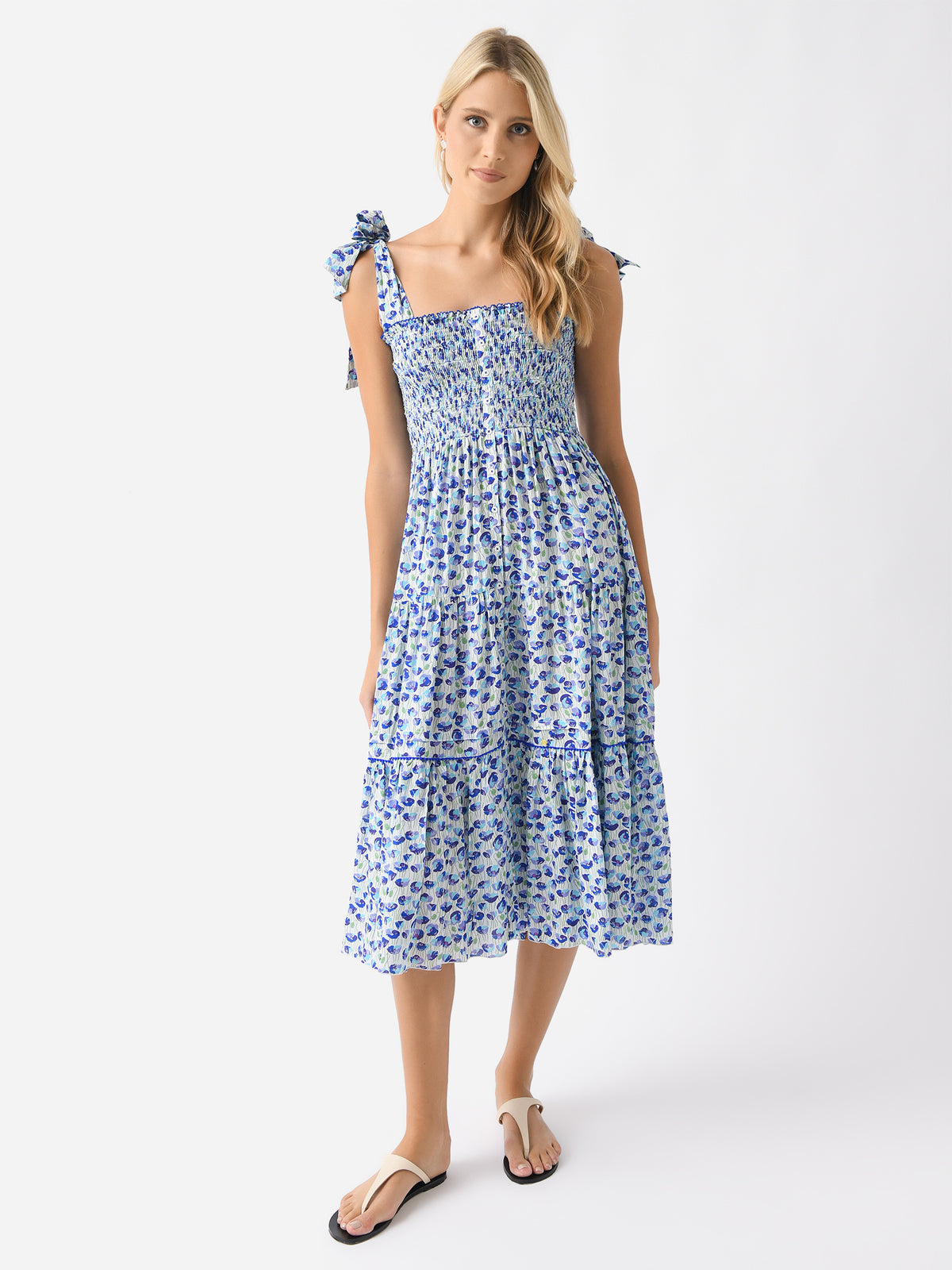 poupette st barth dress Women's Triny Long 100% viscose Color:Light Blue Ombre moo moo dress for Astee by Ladivine