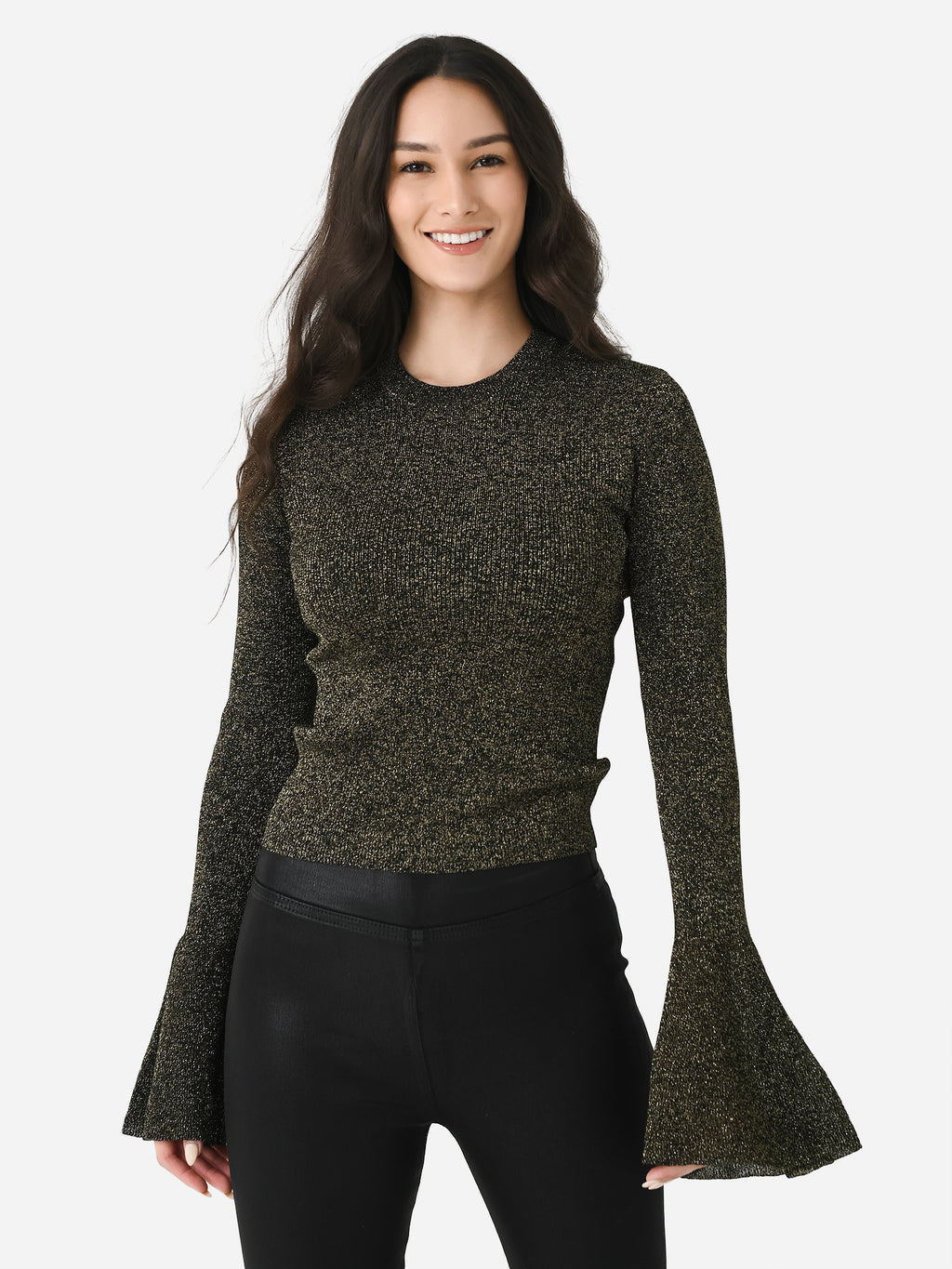 Frame Women's Godet Lurex Top - Saint Bernard